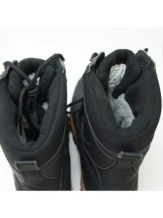 Mishansha Winter Boots Size 10 Faux Fur Lined Work Duck Boot Lace up Black main image 6